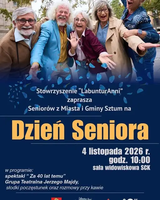 Dzień Seniora w Sztumie – zaproszenie na 4 listopada