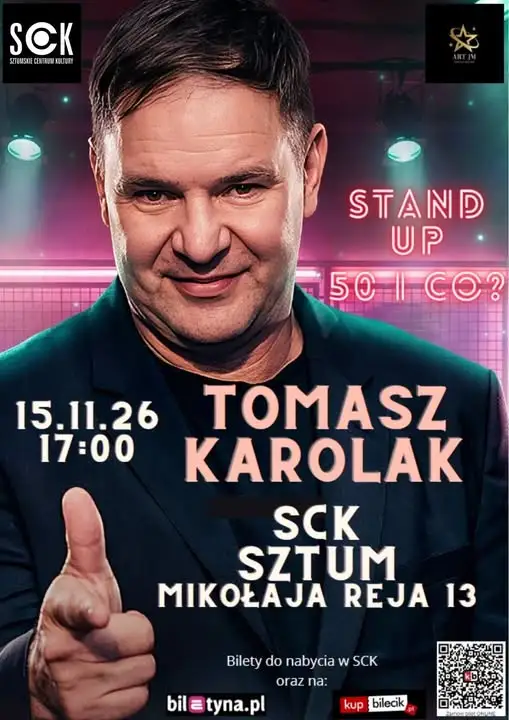 Tomasz Karolak w Sztumie: stand-up „50 i co?” już 15 listopada